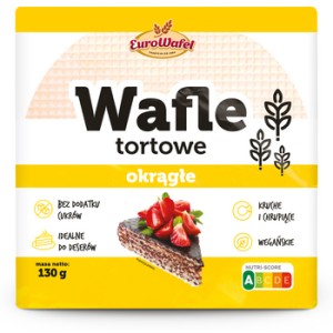 Eurowafel Wafle tortowe okrągłe 130 g