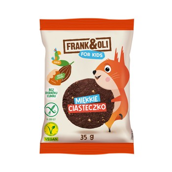 Frank & Oli Miękkie ciasteczko Fo Kids z kakao i orzechem laskowym 35 g 67051_0_1746736352879.jpg