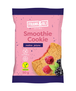Frank & Oli Smoothie Cookie ciastko owsiane z nadzieniem z maliny i jeżyny 50 g