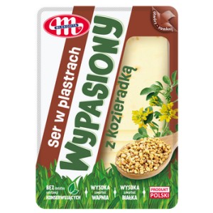 Mlekovita Ser Wypasiony z kozieradką plastry 135 g