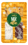 DELI Q MIX Cheddar Red kostki/ Ser kozi kostki/ Mini Salami Pleśniowe, 200 g