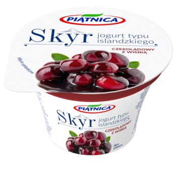 Skyr jogurt typu islandzkiego czekoladowy z wiśnią Piątnica 150 g 256822_0_1746740323002.jpg