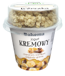 Jogurt Kremowy z bananami, kawałkami czekolady i granolą 230 g