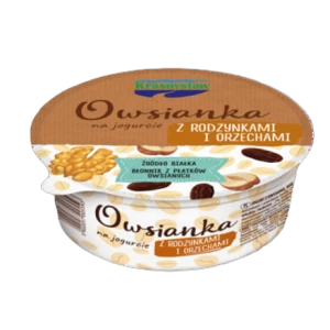 Krasnystaw Owsianka na jogurcie z rodzynkami i orzechami 250 g
