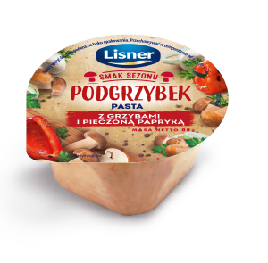 Smak Sezonu Podgrzybek Pasta z grzybami i pieczoną papryką 80 g Lisner