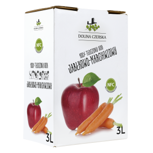 Sok NFC jabłkowo-marchwiowy 100% Dolina Czerska 3 l