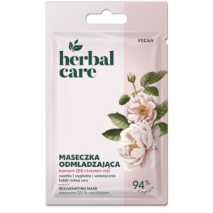Herbal Care Odmładzająca maseczka KOENZYM Q10 z kwiatem róży, 7 g