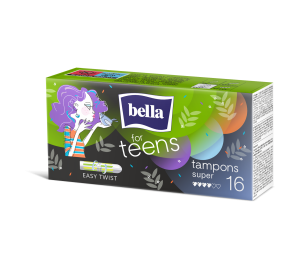 Tampony Bella for Teens SUPER a16 bez aplikatora