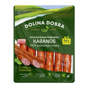 Śniadaniowa kiełbaska kabanos 200 g Dolina Dobra
