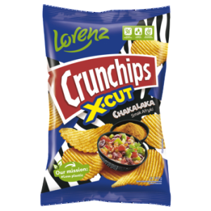 Chipsy crunchips x-cut chakalaka lorenz 140 g