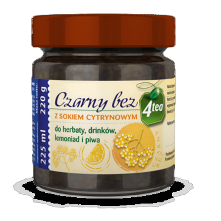 Czarny bez z sokiem cytrynowym 225 ml Czarny bez z sokiem cytrynowym 225ml