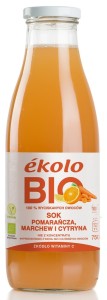 Sok pomarańcza-marchew-cytryna BIO 750 ml