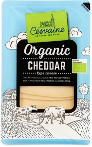 Ser cheddar w plastrach BIO 125 g