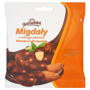 Migdały w mlecznej czekoladzie Jutrzenka 80 g 93495_0_1746736876059-Photoroom.png