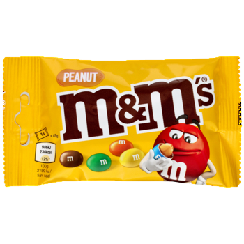 M&M's Peanut Orzeszki ziemne oblane czekoladą w kolorowych skorupkach 45 g 498392_0_1746745073363-Photoroom.png
