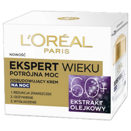 Przeciwzmarszczkowy krem odbudowujący na noc L'Oréal 50 ml Przeciwzmarszczkowy krem odbudowujący na noc L'Oréal 50ml