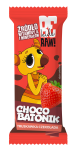 BeRAW Kids Choco Batonik Truskawka 25 g
