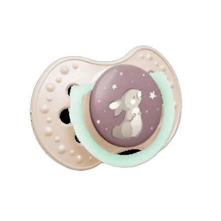 LOVI Smoczek silikonowy dynamiczny 18m+ 2 szt Night&Day Girl 10000047581%2F0%2F769124.png