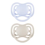 Canpol Babies Smoczek silikonowy 0-6m symetryczny DENTAL AIR 2 szt. niebieski