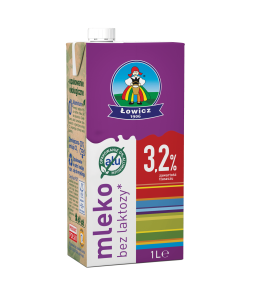 Łowicz mleko łowickie bez laktozy 3,2% 1 l