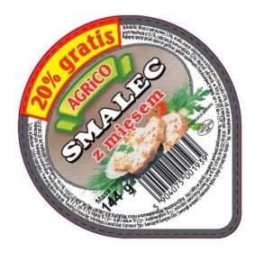 AGRiCO Smalec z mięsem 144 g