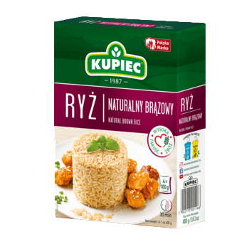Ryż brązowy Kupiec 4x100g