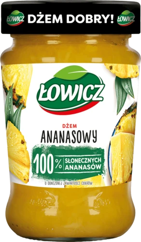 Dżem ananasowy o obniżonej zawartości cukrów Łowicz 280g