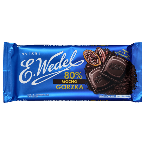 Czekolada Mocno Gorzka 80% E. Wedel 80g