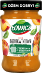 Dżem brzoskwiniowy o obniżonej zawartości cukrów Łowicz 280 g