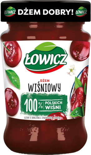 Dżem wiśniowy o obniżonej zawartości cukrów Łowicz 280g