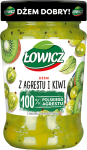 Dżem z agrestu i kiwi o obniżonej zawartości cukrów Łowicz 280 g