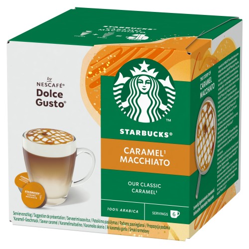 Starbucks Caramel Macchiato By Nescafé Dolce Gusto 127.8 G. 6+6 Sztuk