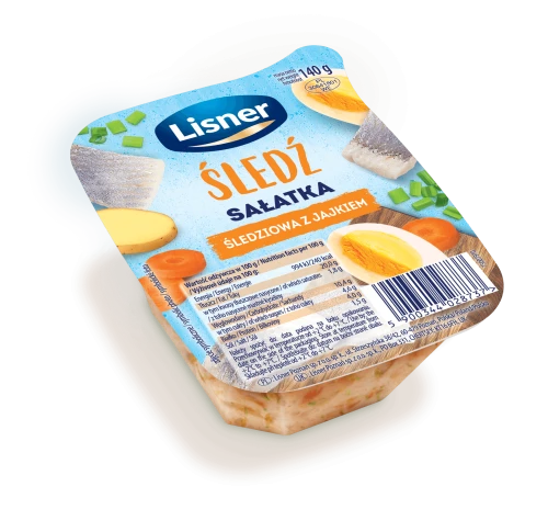 O mamo! sałatka śledziowa z jajkiem 140 g lisner