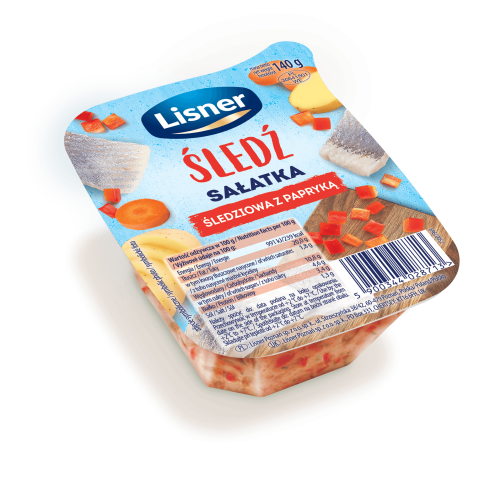 O mamo! sałatka śledziowa z papryką 140 g lisner