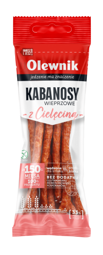 Kabanosy wieprzowe z cielęciną Olewnik 105g
