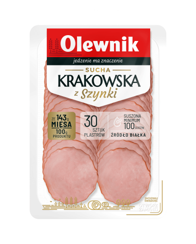 Sucha krakowska z szynki Olewnik 80g