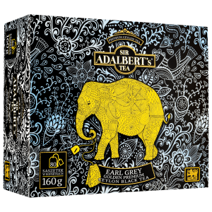 Adalberts' herbata czarna earl grey golden premium saszetki 80 x 2 g