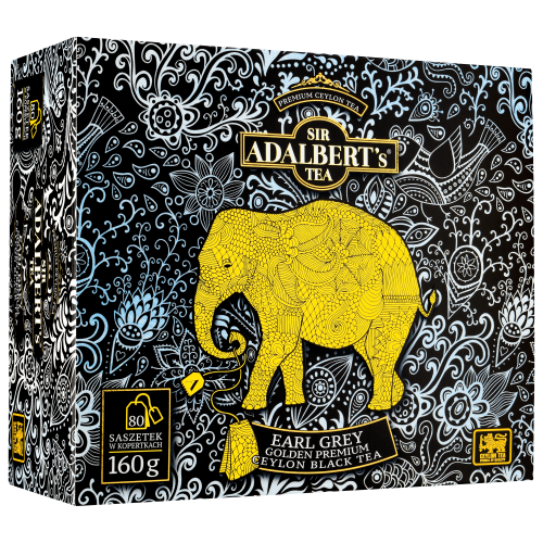 Adalberts' herbata czarna earl grey golden premium saszetki 80 x 2g