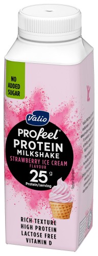Valio profeel shake proteinowy 250 ml lody truskawkowe, bez laktozy
