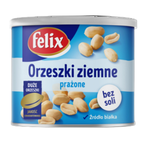 Orzeszki ziemne prażone bez tłuszczu, bez soli Felix 140 g