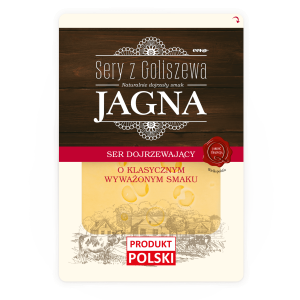 Sery z Goliszewa Ser Jagna podpuszczkowy w plastrach 135 g