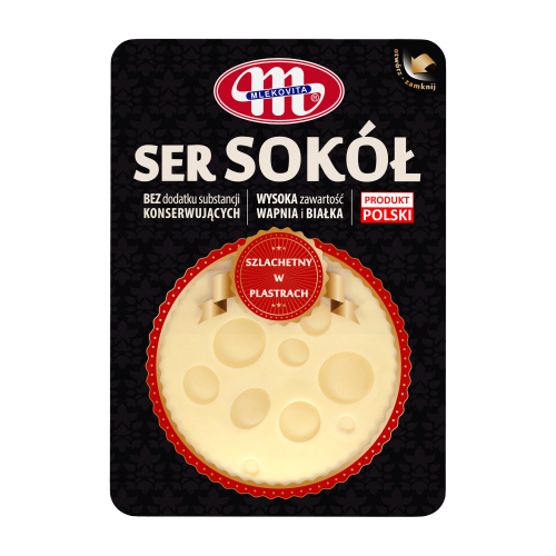 Mlekovita Ser Sokół Dojrzewający Plastry 500G