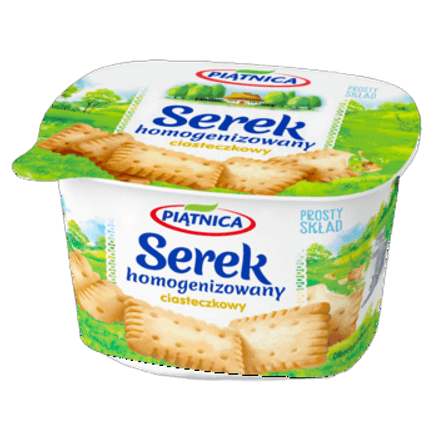 Piątnica serek homogenizowany ciasteczkowy 150 g Piątnica serek homogenizowany ciasteczkowy 150g