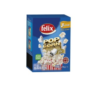 Popcorn do mikrofalówki solony Felix 3x90 g