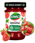 Dżem truskawkowy o obniżonej zawartości cukrów Łowicz 450 g