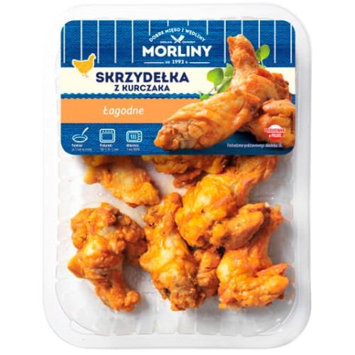 Skrzydełka pieczone łagodne Morliny 350 g Skrzydełka pieczone łagodne Morliny 350g