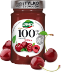 Dżem 100% z owoców wiśnia Łowicz 210 g