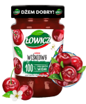 Dżem wiśniowy o obniżonej zawartości cukrów Łowicz 450 g