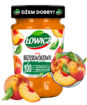 Dżem brzoskwiniowy o obniżonej zawartości cukrów Łowicz 450 g
