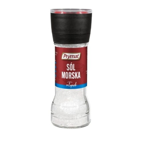 Prymat Młynek Sól morska jodowana 110 g Prymat Młynek Sól morska jodowana 110 g